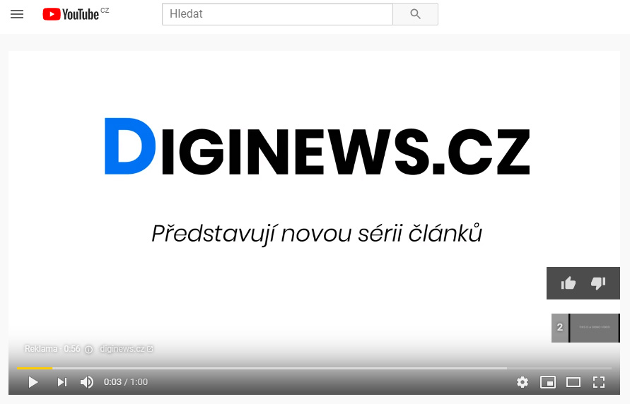 YouTube reklama